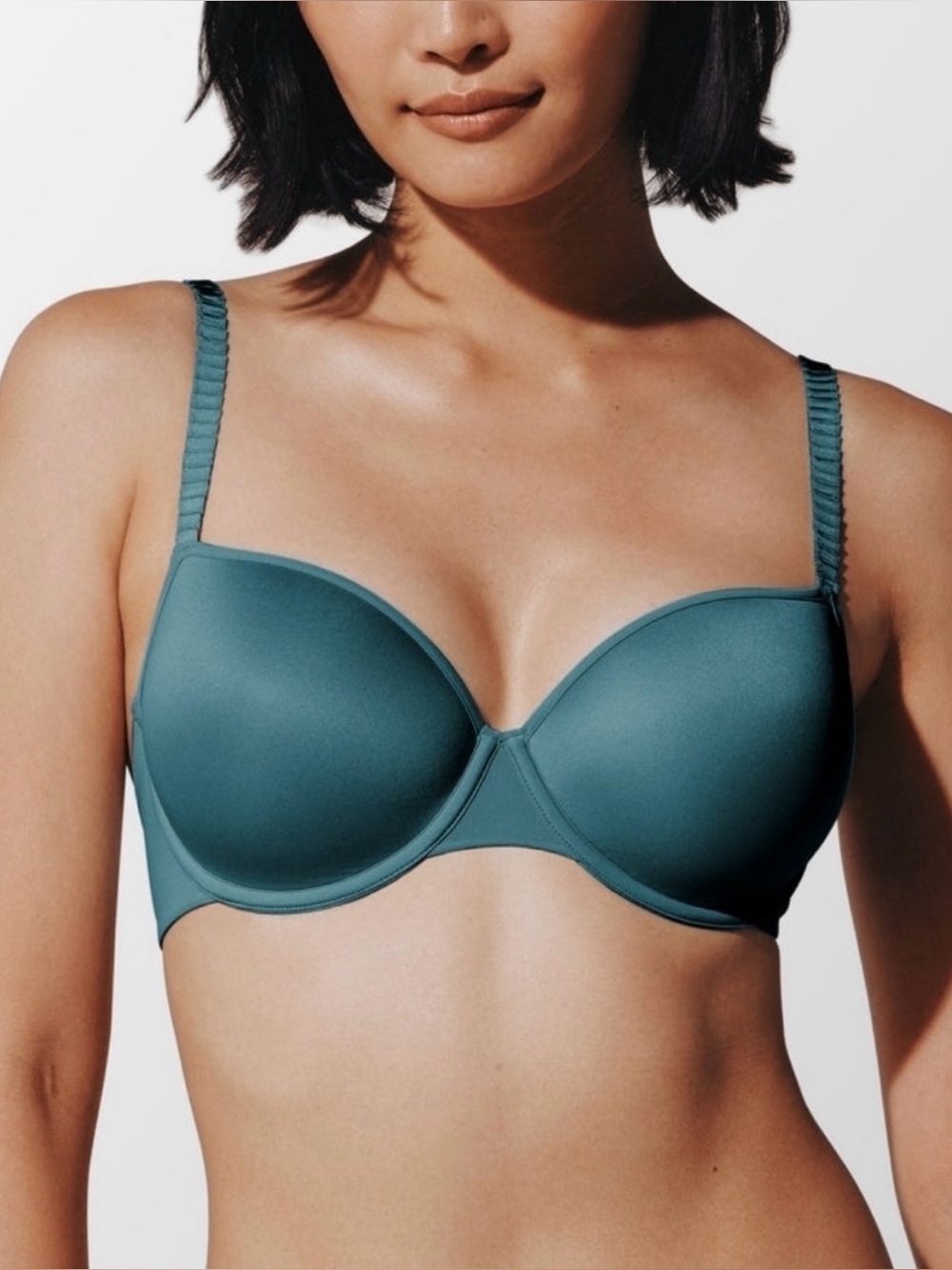 ThirdLove 24/7 Classic T-Shirt Bra Deep Teal 34C1/2 (HALF SIZE)